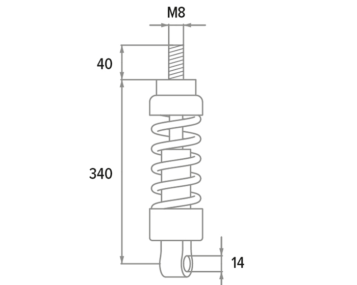 173.0521 RACING SHOCK ABSORBERS VESPA GTS