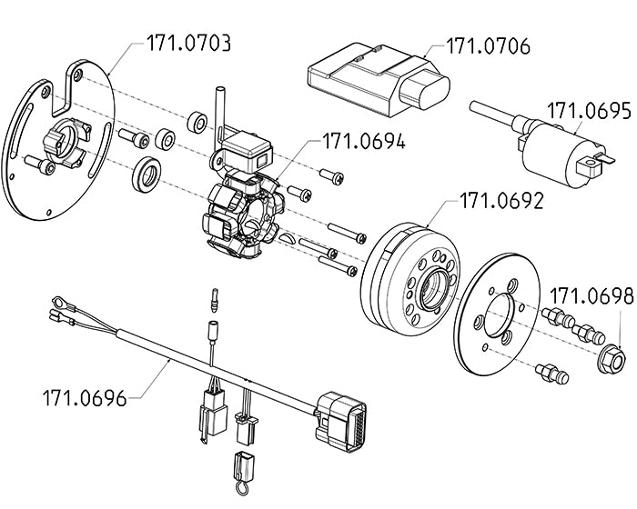171.0571 DIGITAL IGNITION MINARELLI WITH LIGHTS