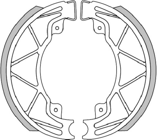 BRAKE SHOES D. 140X25 WITH SPRINGS