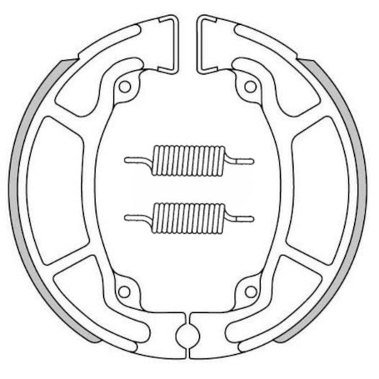 BRAKE SHOES D. 125X25 (WITH SPRINGS)