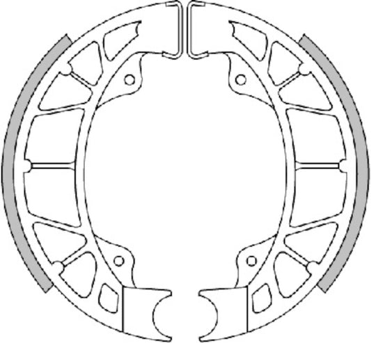 BRAKE SHOES D. 110X25 (WITH SPRINGS)