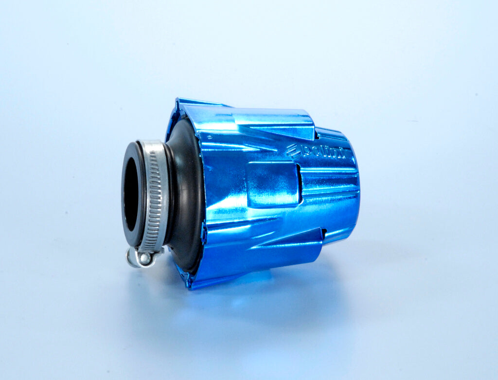 CHROMED BLUE STRAIGHT AIR BOX D.46