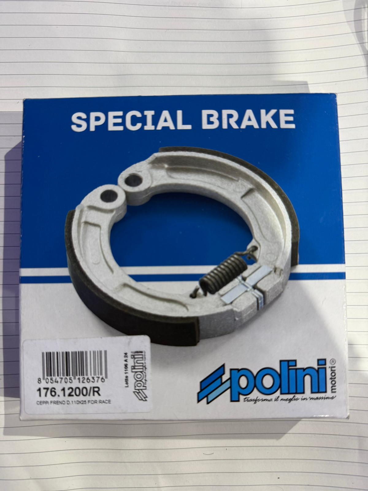 176.1200/R BRAKE SHOES D.110X25 FOR RACE